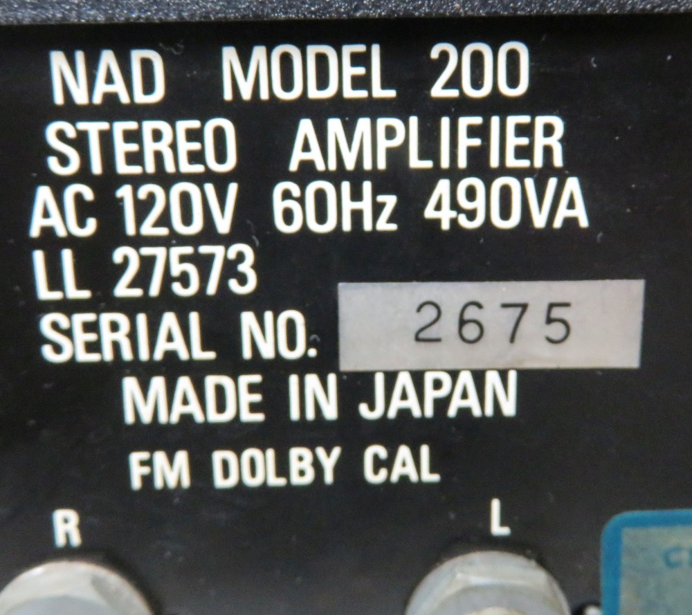 NAD 200 INTEGRATED AMPLIFIER ( AMP ) FULLY SERVICED RECAPPED + LED's