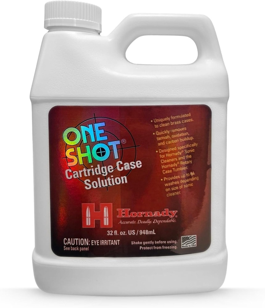 Hornady One Shot Sonic Clean Catridge Case Solution, 1 Quart - 043355