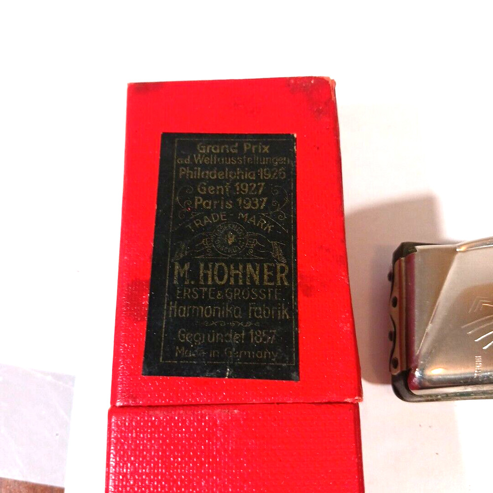 Harmonica Hohner Grand Prix Echo Curved with Box and lesson