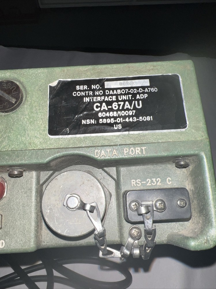 CA-67A/U CA-67 Interface Unit Automatic Data Processing and Field Phone - RARE