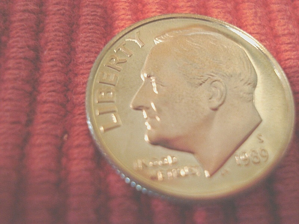 1989 S Roosevelt Gem Proof Dime
