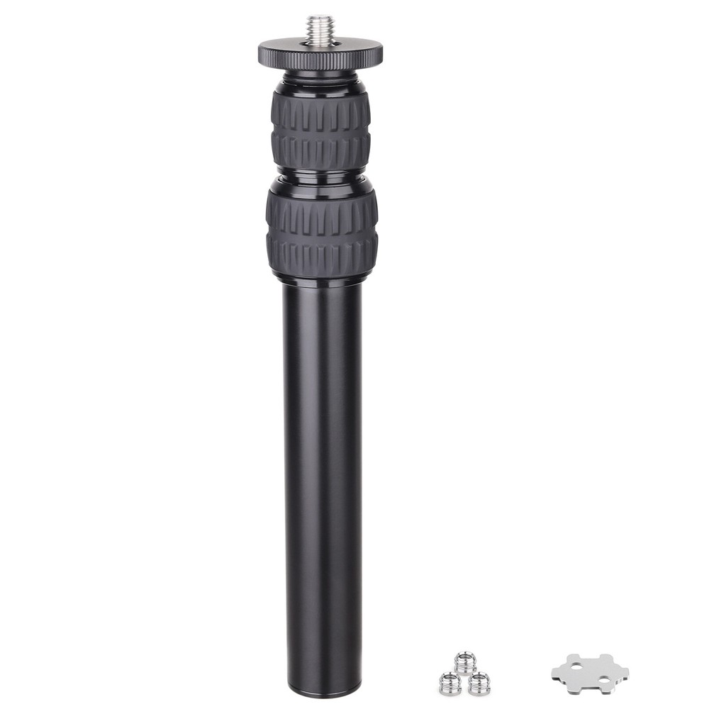 Camera Tripod Center Column Extension Pole Extender Telescopic 3 Section Rod