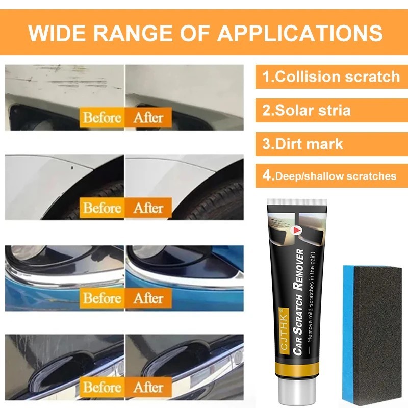 Car Scratch Repair Polish Kit Auto Paint Care Swirl Remover Anti‑Scratch Wax