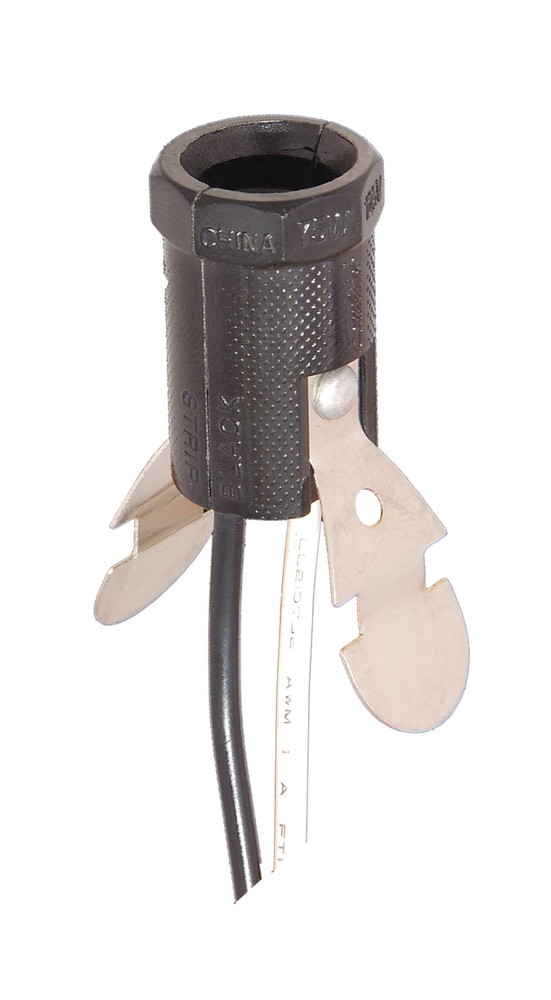 B&P Lamp® Keyless Candelabra Socket W/Spring Clips, Various Sizes