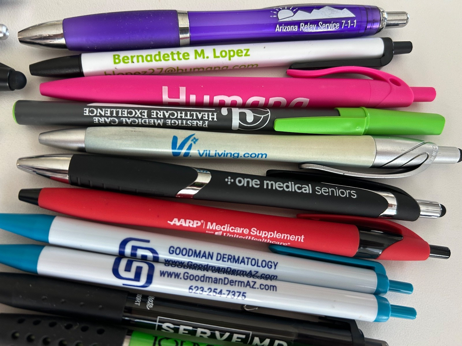29 Lot Promo PENS Healthcare Medical Services, Aging, AARP United Health, Humana