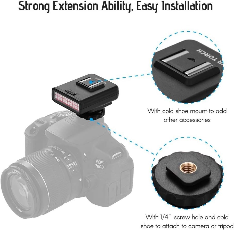 LN-3 Studio IRLight LED Light USB Rechargeable Infrared Night Vision Infrared...