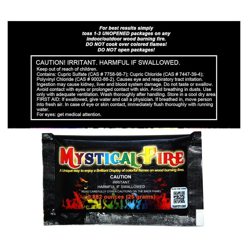 Mystical Fire Color Changing Packets Pits 6 Pack, Multi Coloured