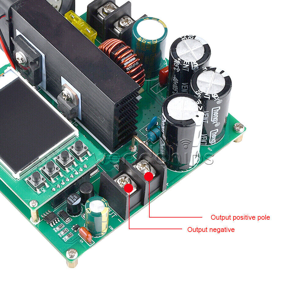 DC9V~60V 900W 15A CNC LCD Display Constant Current Voltage DC Boost Module New
