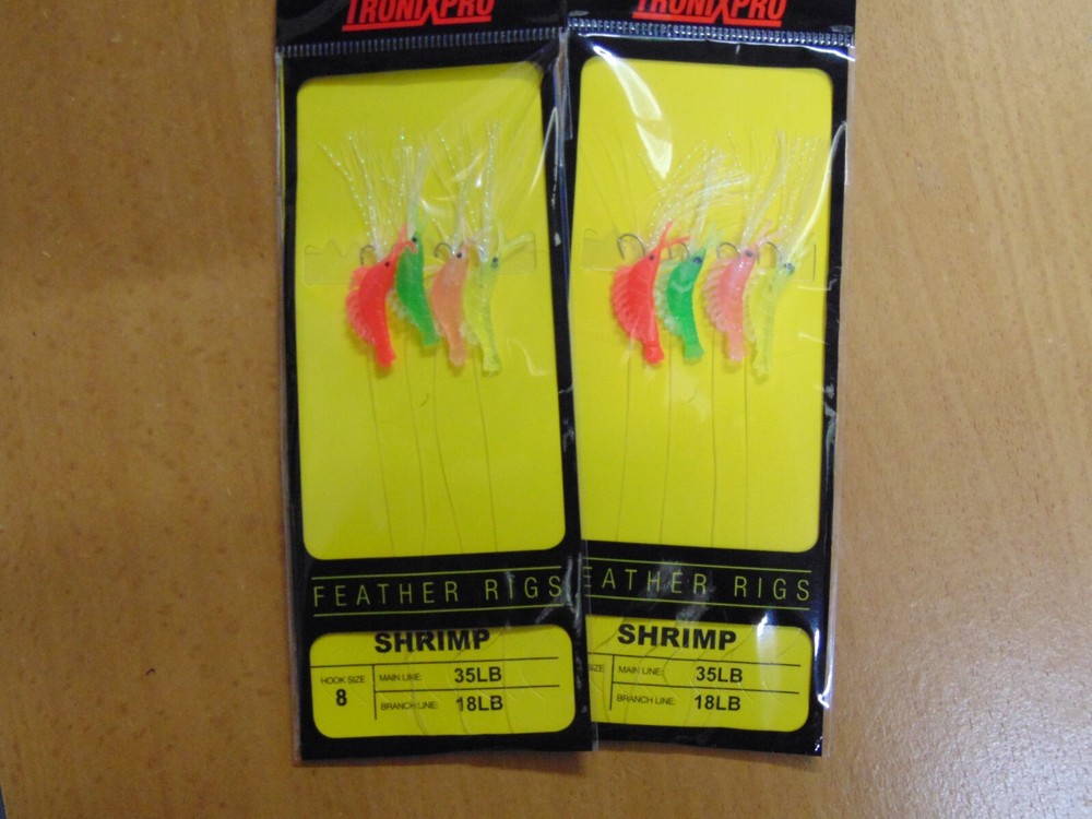 TronixPro Shrimp Rigs (2) 4 Hook Size 8
