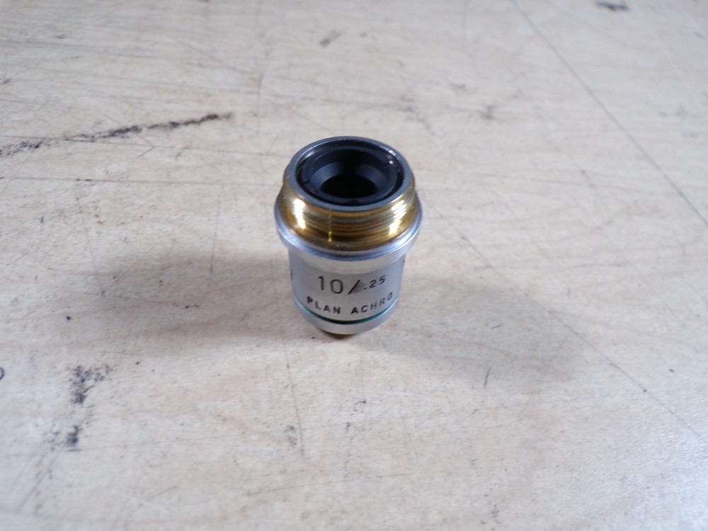 10X AO PLAN ACHRO OBJECTIVE CAT 1019 MICROSCOPE AMERICAN OPTICAL 10/.25