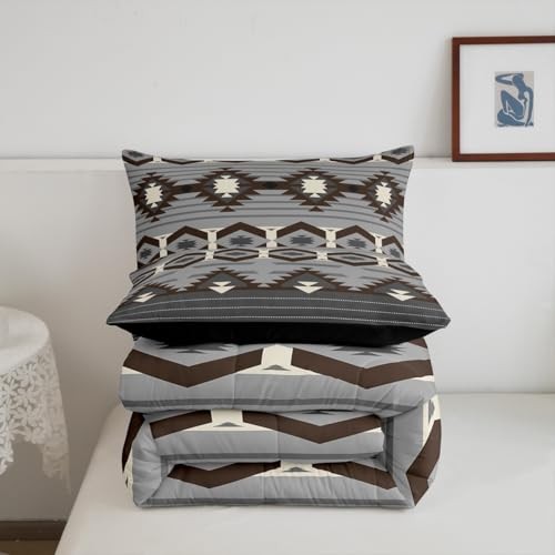 Boho Comforter Set Size Southwestern Geometric Comforter Set Queen Grey