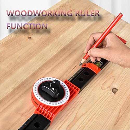 Miter Saw Protractor, 14' Multifunction Angle Finder,Measuring Level, Picture