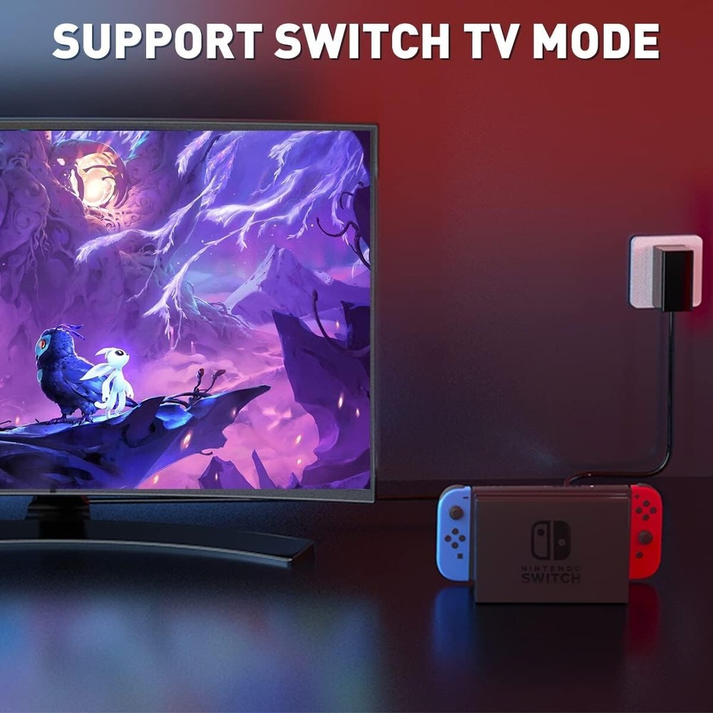 15V USB C Charger Compatible with Nintendo Switch 2/Switch/OLED/Lite/Steam Deck