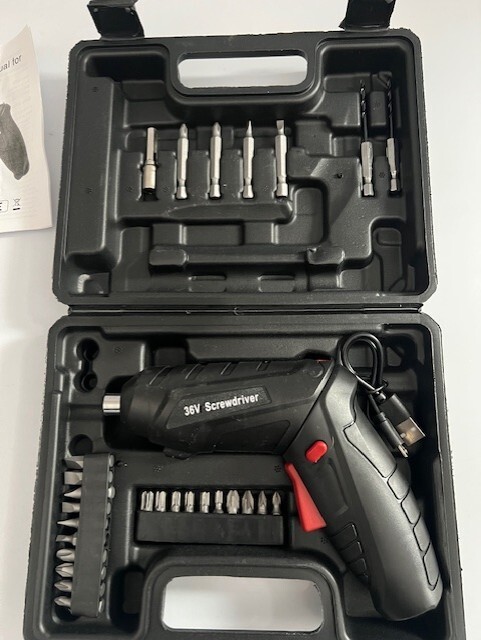 *NEW* USB RECHARGEABLE MINI DRILL SCREWDRIVER KIT