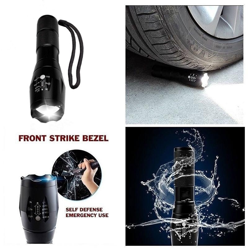 Super Bright Tactical Military LED Flashlight flash light super high LUX!