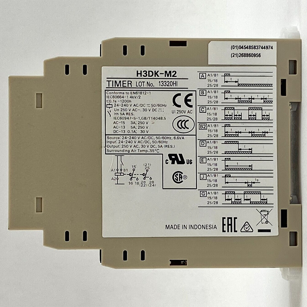 For Omron Time Relay H3DK-M2 AC/DC 24-240V