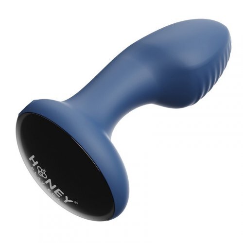 Frenzy Pressure Sensing App Compatible Rotating Butt Plug - Blue