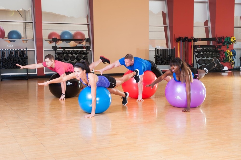 Exercise Stability Yoga Ball, Foot Pump, Ball Plug, Plug Puller, 2000 Lbs Sta...