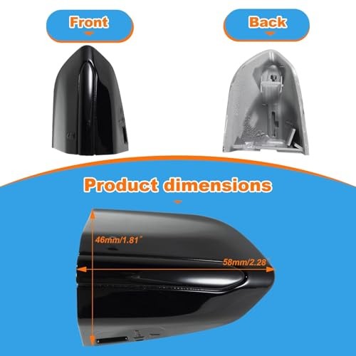 Car Front Left Exterior Door Handle Lock Without electroplating Elegant White
