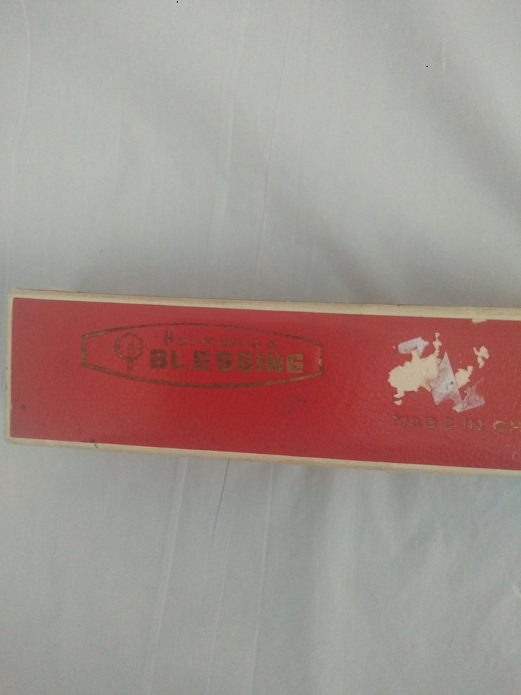 Blessings Harmonica Vintage Red Case