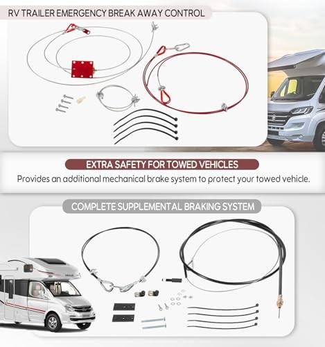 RV Brake System for Flat Towing, Emergency Breakaway Kit & Ready Stop Device