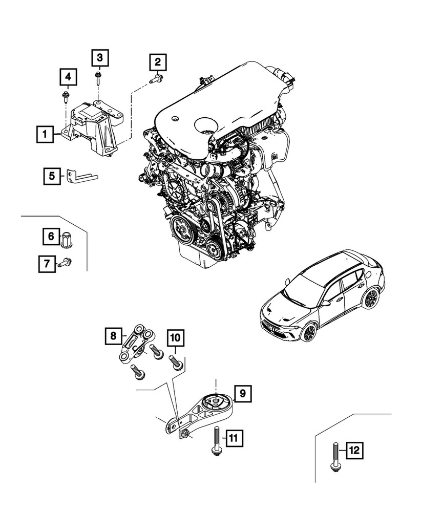 Genuine Mopar Bolt And Washer 68439302AA