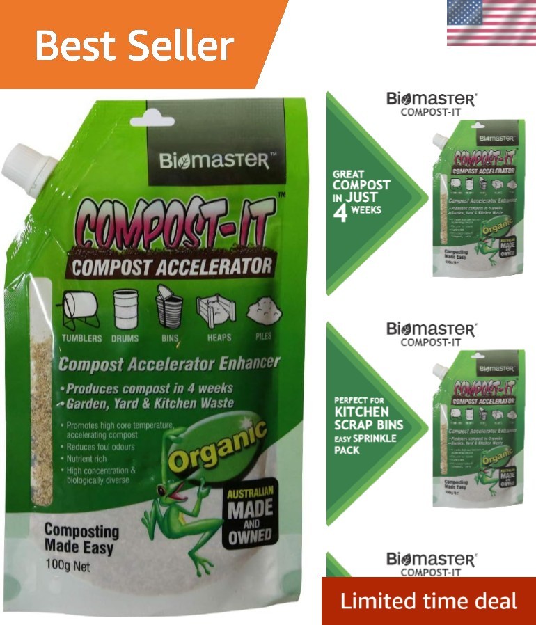 Eco-Friendly Compost Accelerator 100g - Over 60 Active Ingredients for Rich Soil