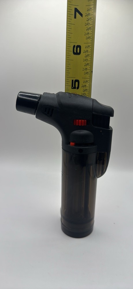 4 Pack Jumbo 4" Single Jet Flame Torch Gun Lighter Refillable Lockable Windproof
