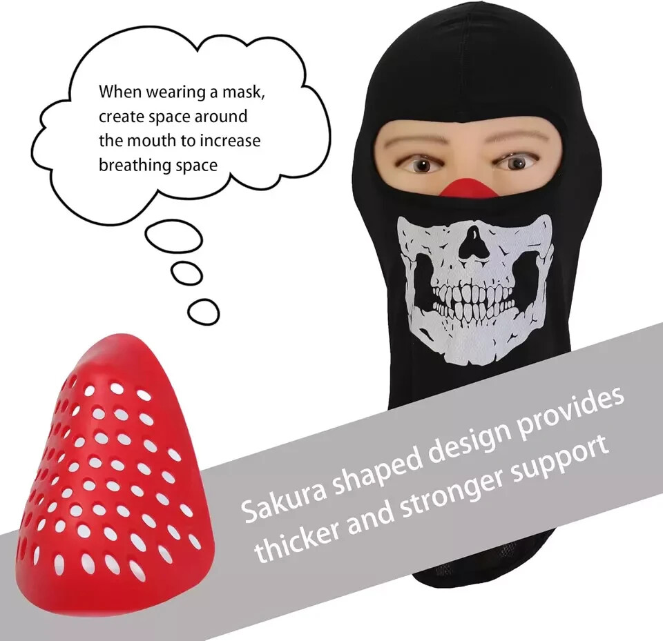 2 Pack 3D Mask Face Shell Inner Bracket for Men -Silicone Faceshell for Spider C