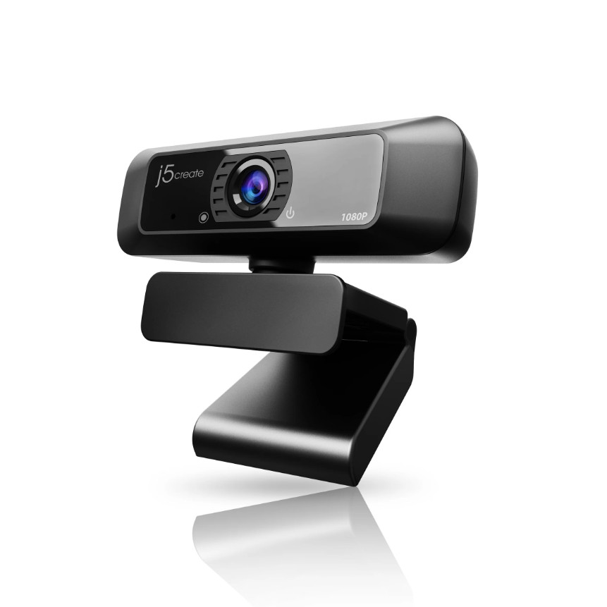 j5create JVCU100 USB HD Webcam with 360° Rotation -Black