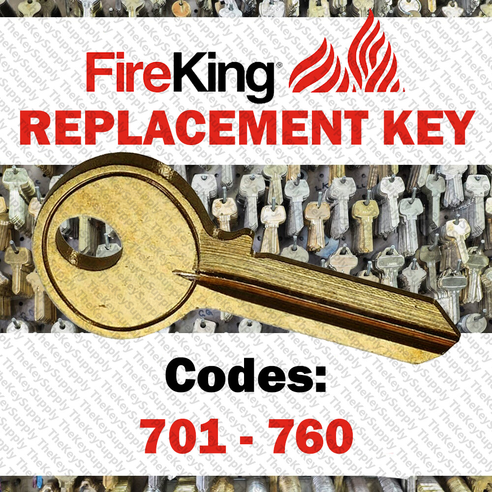 Fireking Safe Replacement Key Cut to Your Code 701 - 760