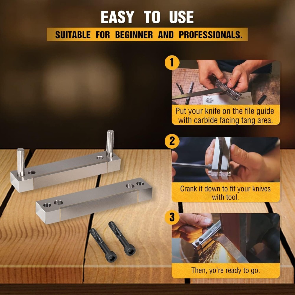 Hardened File Guide with Carbide Surface For Knife Making Knife Maker Tool