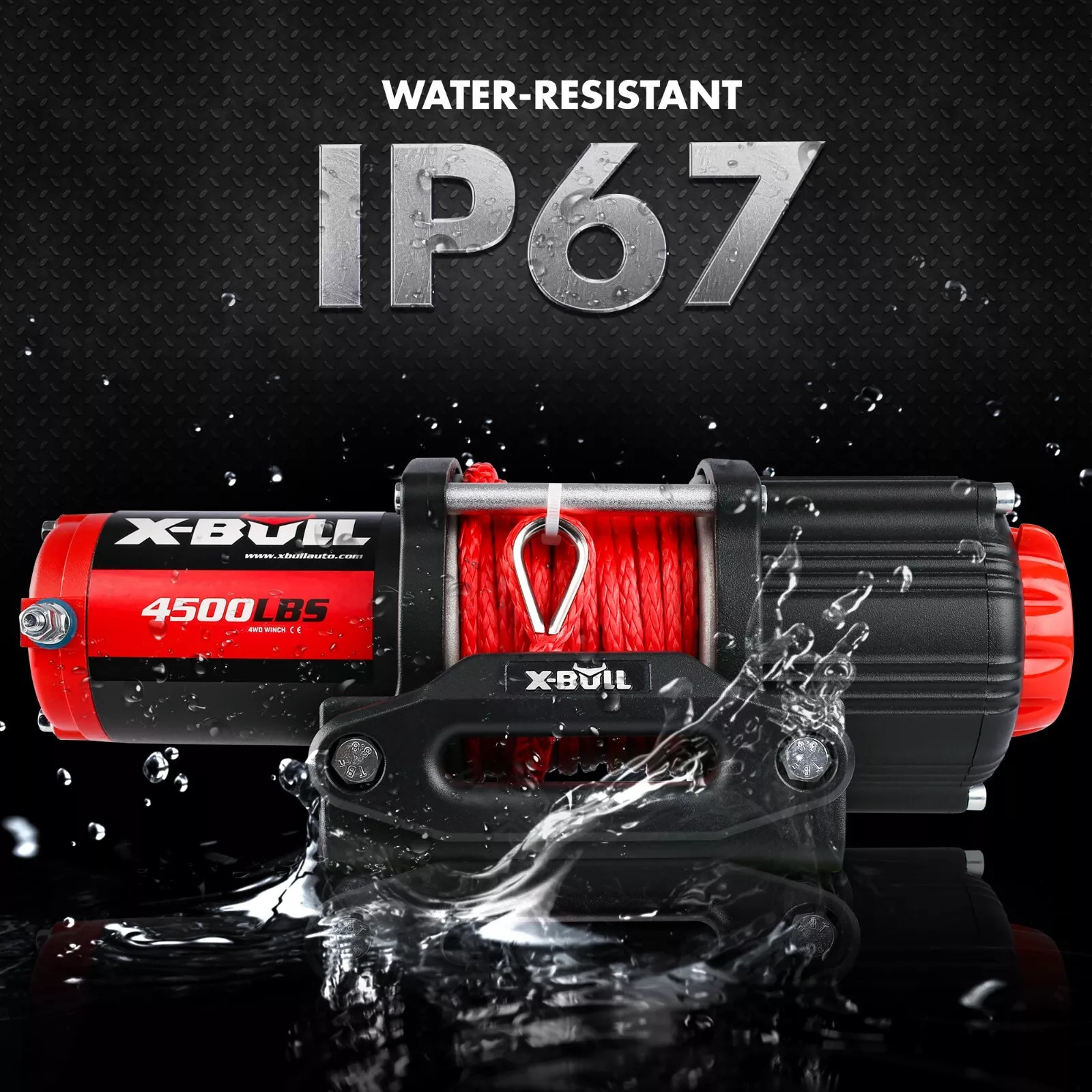 X-BULL 12V ATV Winch 3000LB 3500LBS 4500LBS 5000LBS Small UTV Electric Winch 4WD
