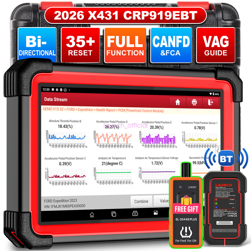 2026 LAUNCH X431 CRP919E BT PRO OBD2 Bidirectional Car Diagnostic Scanner Tool