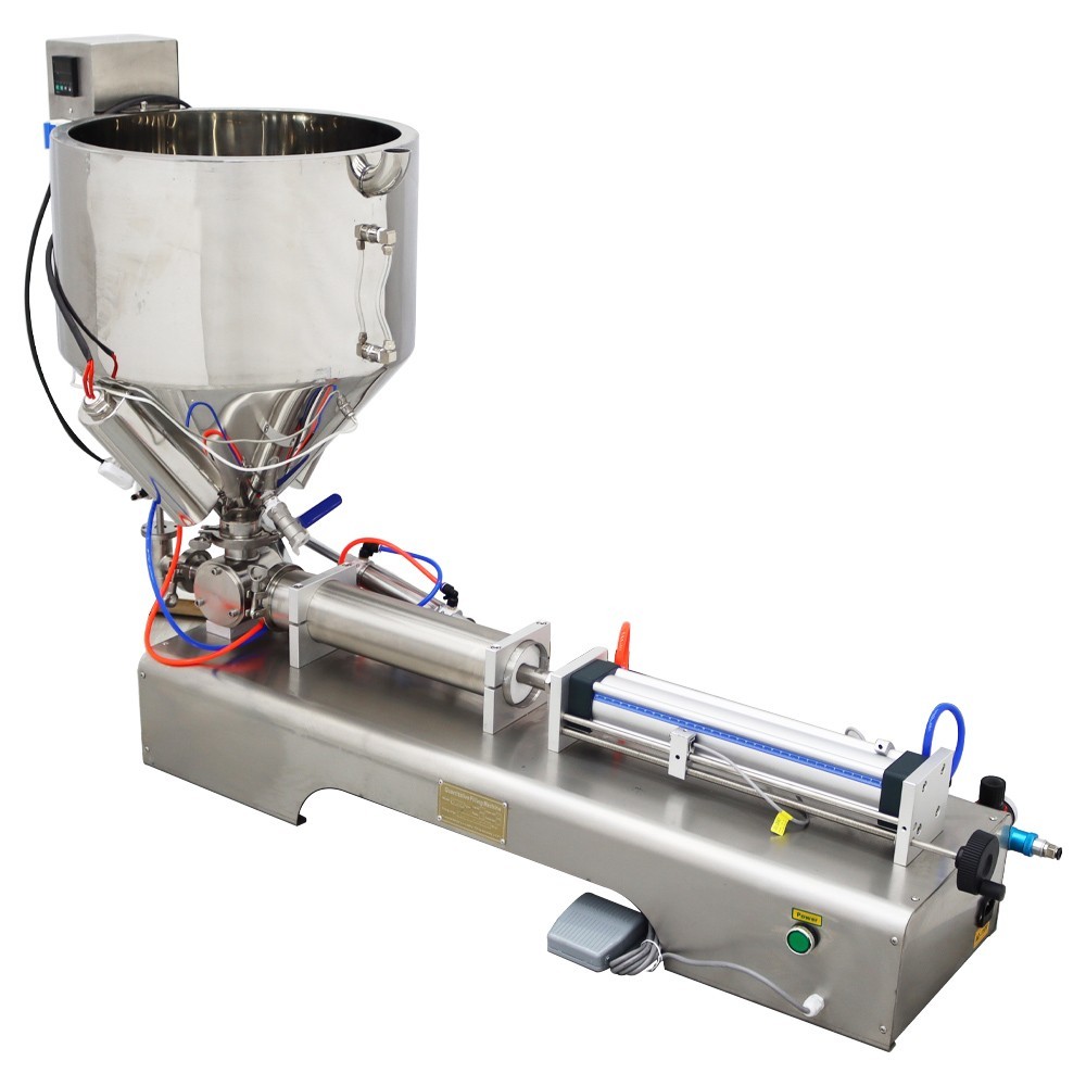 TECHTONGDA 100-1000ml Paste Liquid Filling Machine with Heating Functions 110V