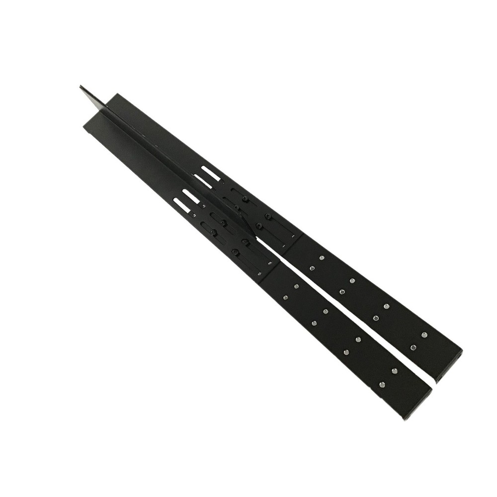 1U Generic Rackmount Static Rail Kit 18" x 2.5" Lip For Short Depth Servers