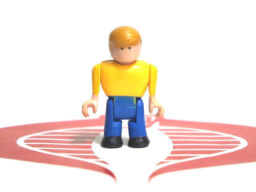 SUPER BLOCKS Action Figure Working Figure TYCO 1985