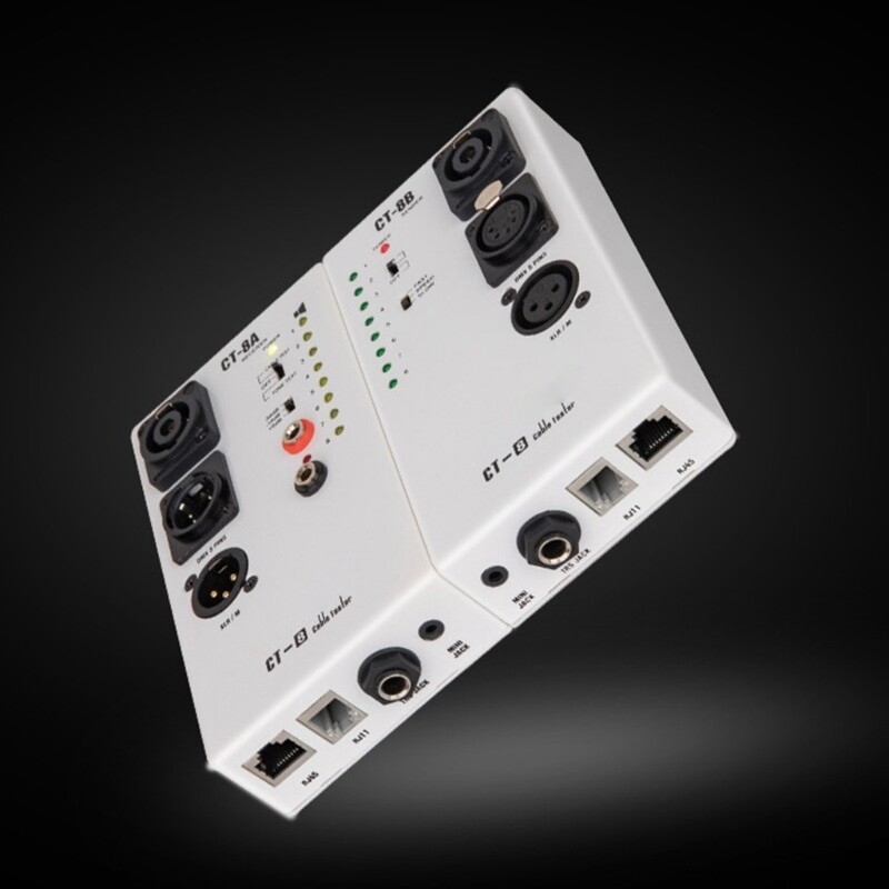 Audiotory Cable Tester Quick Fault Identification RJ45 TRS Networking