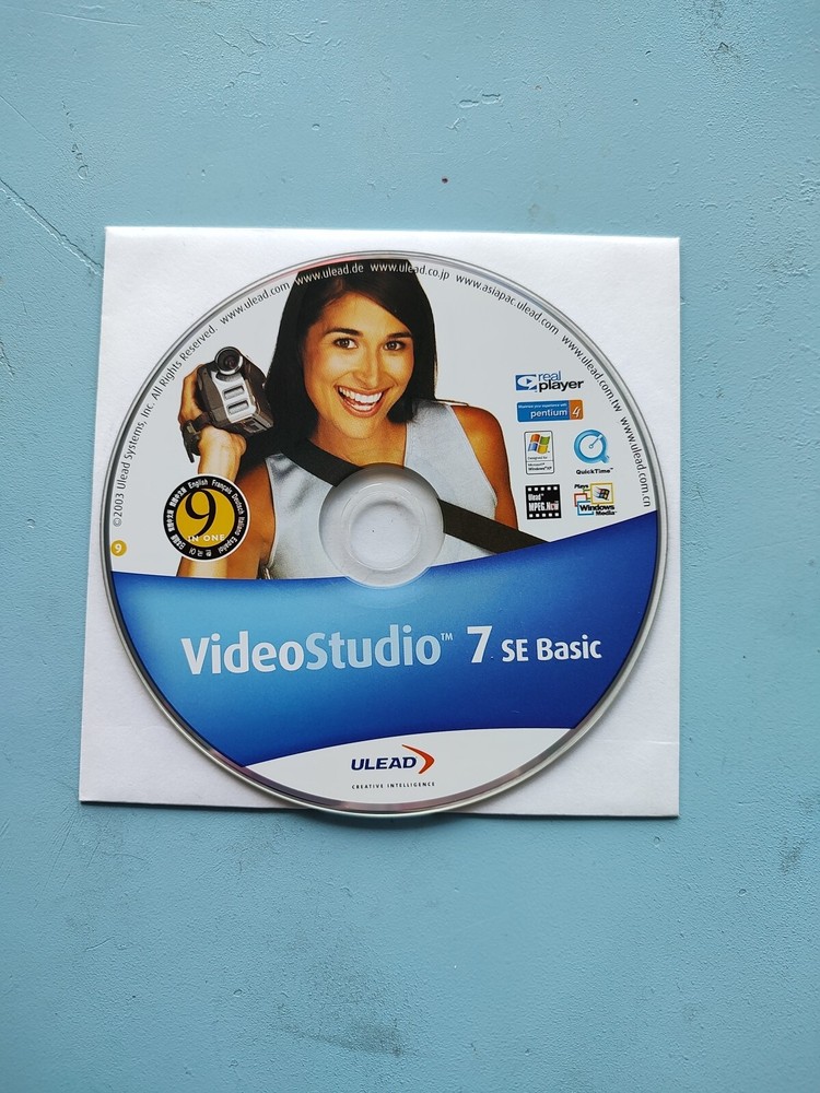 Video Studio 7 SE basic Ulead PC Creative Intelligence 2003 Real Player Quick