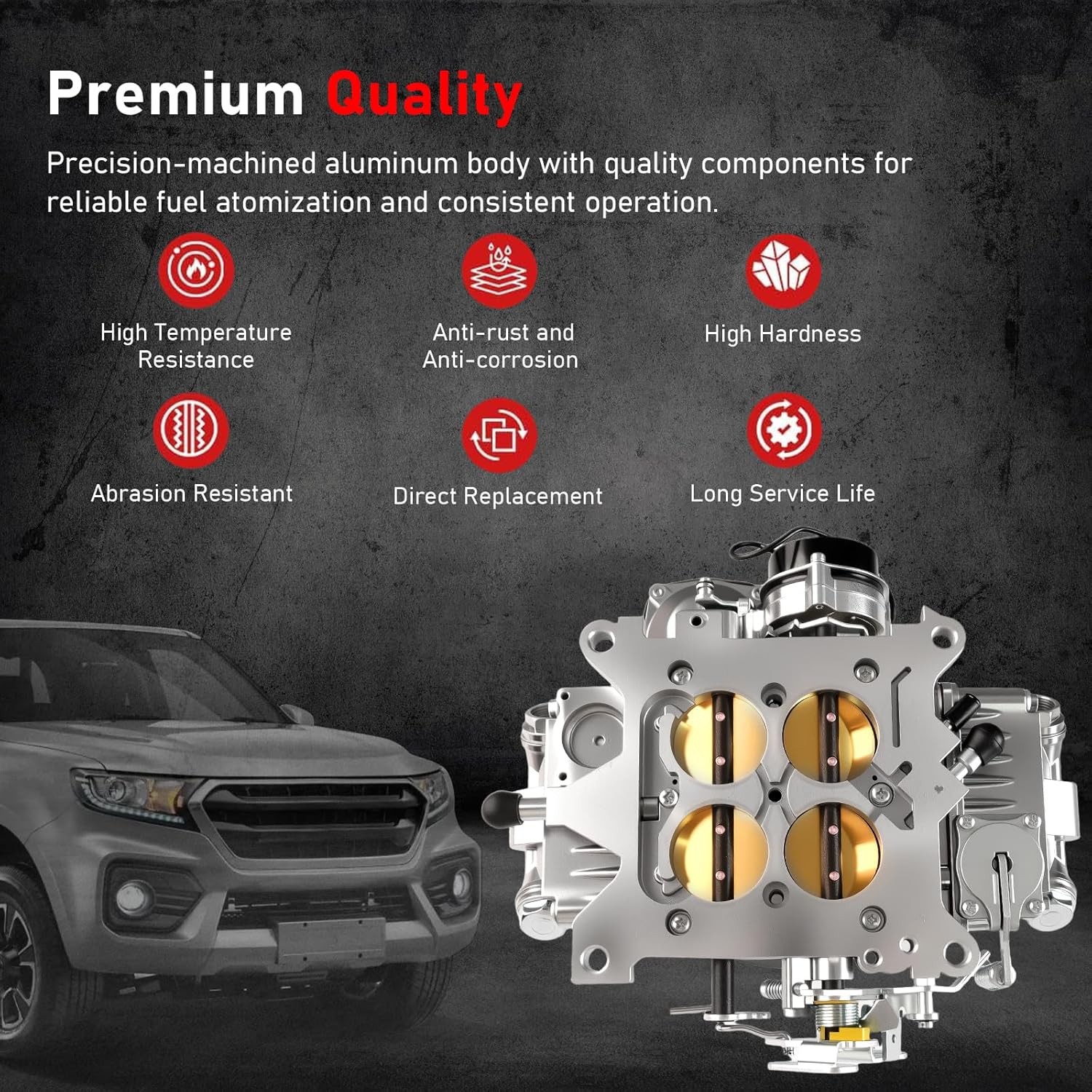 Carburetor For 0-80458SA Holley 4-Barrel Square Bore 600 CFM Electric Choke 4160