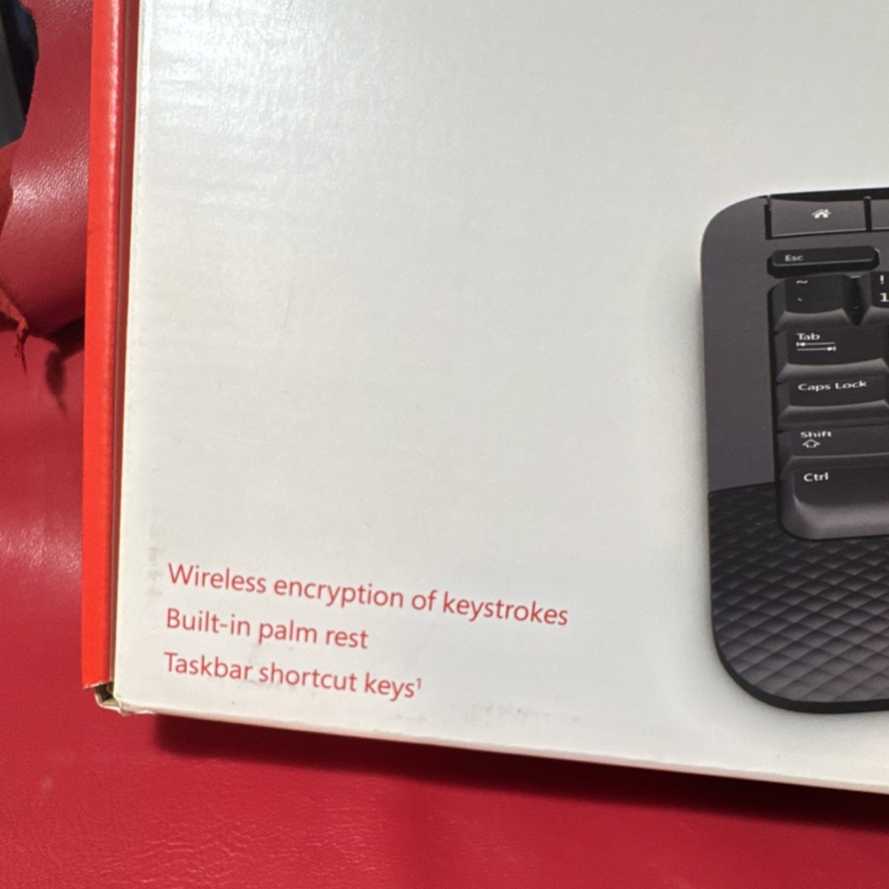 Microsoft Wireless 2000 Keyboard & Mouse, USB, Black, Palm Rest, Media Keys