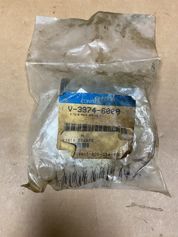 Johnson Controls V-3974-6008 Spring Kit New