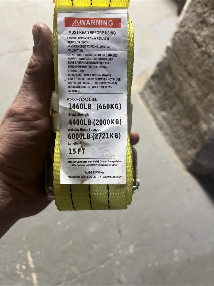 E Track Racket Straps for Box Truck Straps