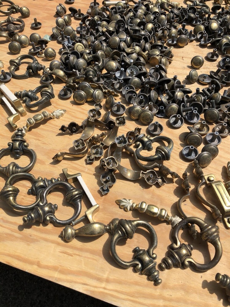 Antique Brass and Metal Small Cabinet Knobs Pulls Drawer 30 Lbs SteamPunk Bronze