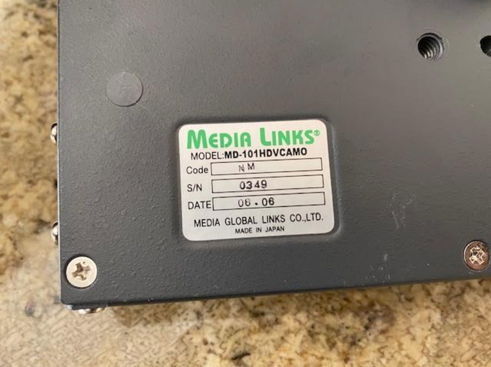Media Links MD-101 HDVCAMO