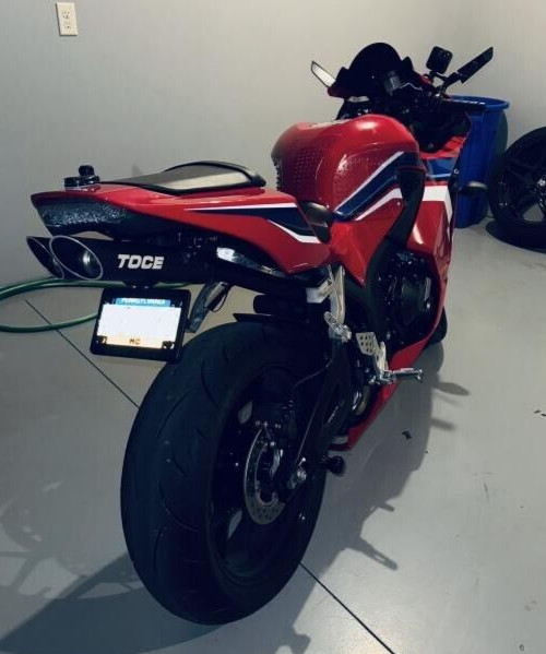 Lighted License Plate Bracket for TOCE Exhaust Honda CBR 600 CBR600RR ALL 03-25