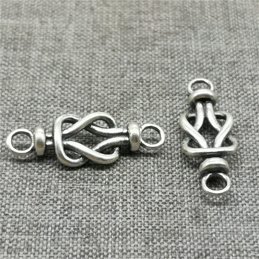 Sterling Silver Bow Knot Connector for Bracelet Necklace