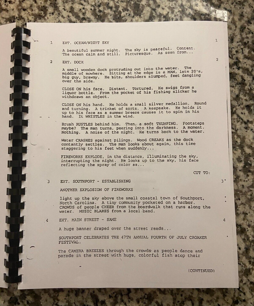 I know what you did last summer Horror Movie Script Reprint Screenplay Script