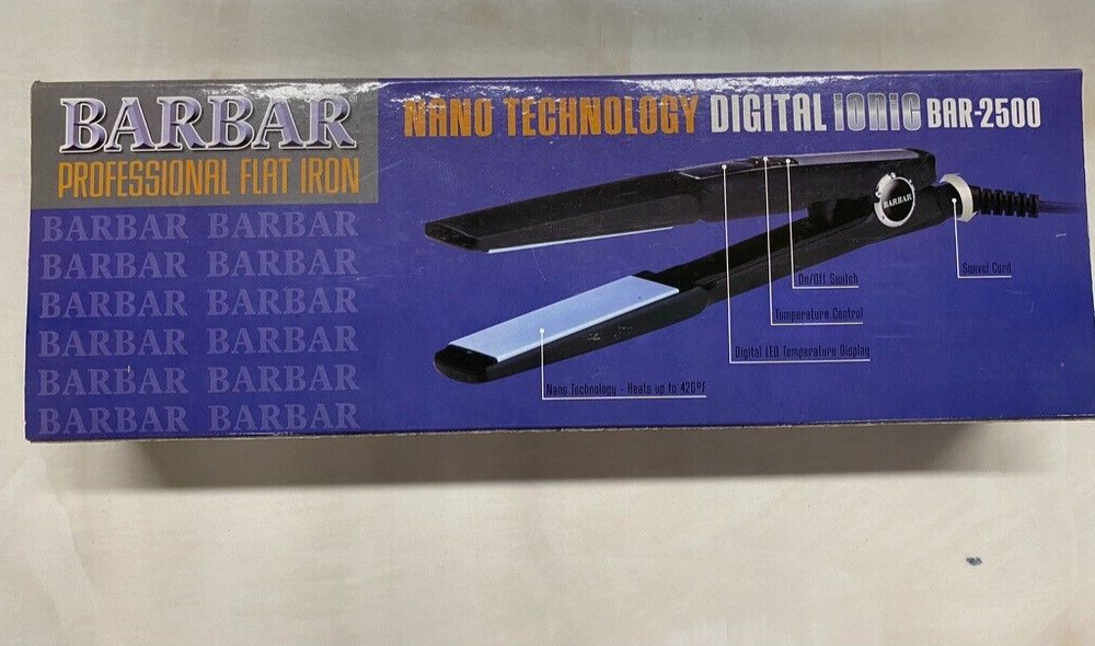BARBAR NANO TECHNOLOGY DIGITAL IONIC FLAT IRON BAR-2500