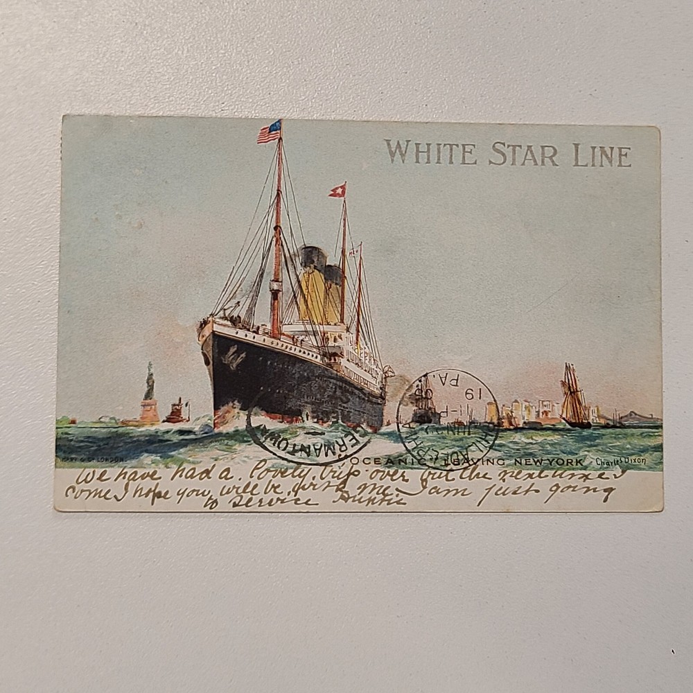 R.M.S. Oceanic Postcard